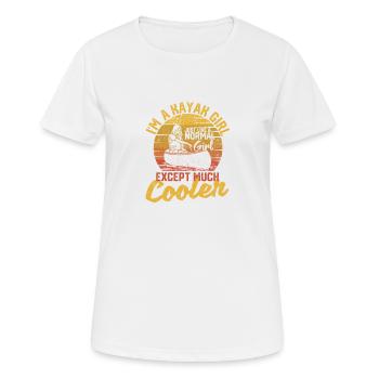Kayak Kayaker Je suis une fille de kayak - T-shirt respirant Femme - blanc - Devant - AI Model Female 172 dark (172cm)