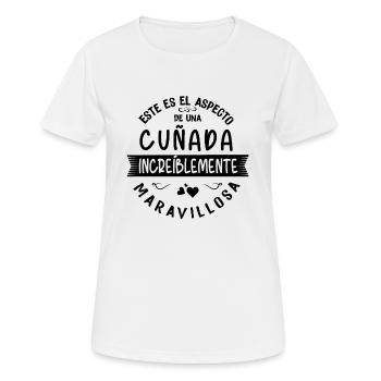 Lustiges Schwägerin Geschenk Spruch - Frauen T-Shirt atmungsaktiv - Weiß - Vorne - AI Model Female 172 dark (172cm)