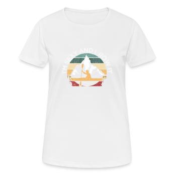 Je suis sexy et je rame drôle de canoë kayak - T-shirt respirant Femme - blanc - Devant - AI Model Female 172 dark (172cm)