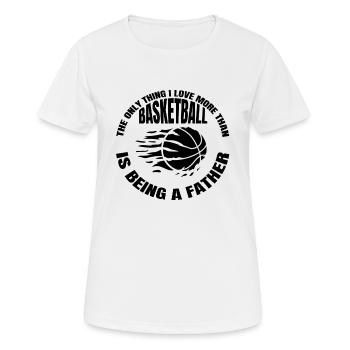 Basketball Basketball Père Amateur de basketball - T-shirt respirant Femme - blanc - Devant - AI Model Female 172 dark (172cm)