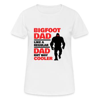 Papa Bigfoot - T-shirt respirant Femme - blanc - Devant - AI Model Female 172 dark (172cm)