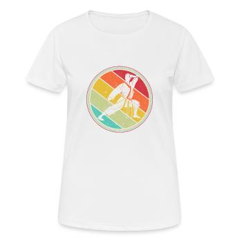 Athlète de karaté Sparring Combattant d’arts martiaux Asie - T-shirt respirant Femme - blanc - Devant - AI Model Female 172 dark (172cm)