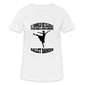Ballet Dancer Dance Gift Ballerina Dance Class - Women's Breathable T-Shirt - white - Front - AI Model Female 172 dark (172cm)