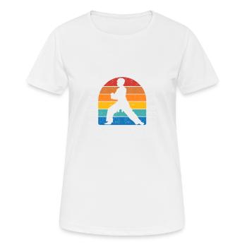 Une ceinture noire est une ceinture blanche - T-shirt respirant Femme - blanc - Devant - AI Model Female 172 dark (172cm)