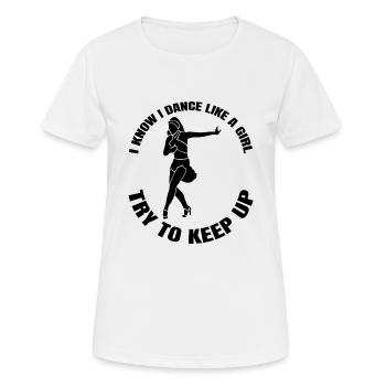 Dancer Ballerina Ballet Gift Dance Class Dance - Women's Breathable T-Shirt - white - Front - AI Model Female 172 dark (172cm)