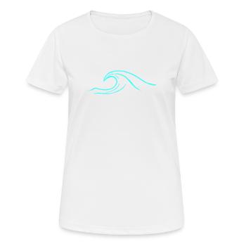Surfer Summer Surfing Wave Beach Kite Surfer - Women's Breathable T-Shirt - white - Front - AI Model Female 172 dark (172cm)