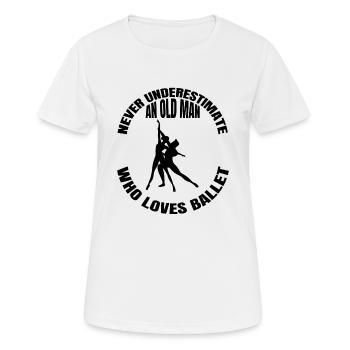 Ballerina Geschenk Ballett Tänzer Tanz Tanzkurs - Frauen T-Shirt atmungsaktiv - Weiß - Vorne - AI Model Female 172 dark (172cm)