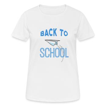 Back to school - Women's Breathable T-Shirt - white - Front - AI Model Female 172 dark (172cm)