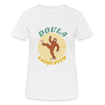 Arbeitstrainer Geburtstrainer Doula Squad Sasquatch - Frauen T-Shirt atmungsaktiv - Weiß - Vorne - AI Model Female 172 dark (172cm)