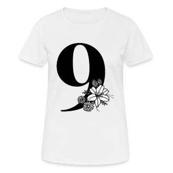 Zahl 9 - Frauen T-Shirt atmungsaktiv - Weiß - Vorne - AI Model Female 172 dark (172cm)