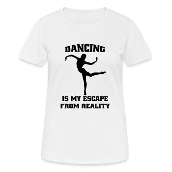 Ballet Gift Dancer Ballerina Dance Class Dance - Women's Breathable T-Shirt - white - Front - AI Model Female 172 dark (172cm)