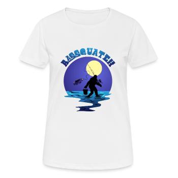 Angeln Bigfoot Pun Bassquatch Sasquatch Lover Ang - Frauen T-Shirt atmungsaktiv - Weiß - Vorne - AI Model Female 172 dark (172cm)