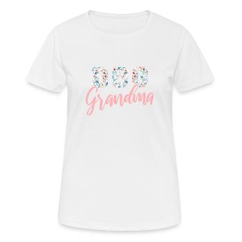 Dog Grandma - Frauen T-Shirt atmungsaktiv - Weiß - Vorne - AI Model Female 172 dark (172cm)