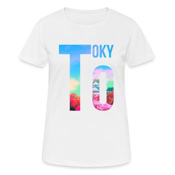 Tokyo - T-shirt respirant Femme - blanc - Devant - AI Model Female 172 dark (172cm)