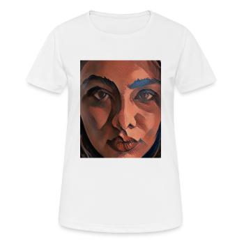 Fille pastel ART - T-shirt respirant Femme - blanc - Devant - AI Model Female 172 dark (172cm)