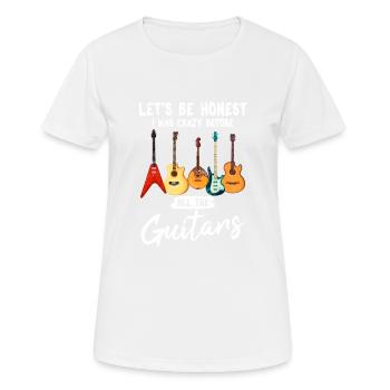 Soyons honnêtes Drôle guitariste guitariste sur le thème - T-shirt respirant Femme - blanc - Devant - AI Model Female 172 dark (172cm)