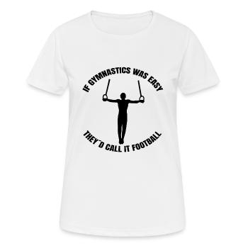 Gymnastics Gymnastics Gymnastics Gymnastics Gymnastics - Women's Breathable T-Shirt - white - Front - AI Model Female 172 dark (172cm)