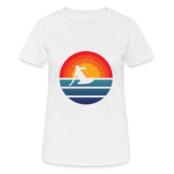 Kitesurfer Windsurfer Surf Windsurfing Cadeau - T-shirt respirant Femme - blanc - Devant - AI Model Female 172 dark (172cm)