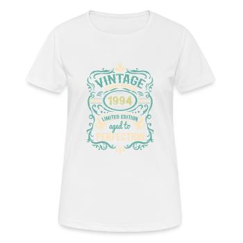 Millésime 1984 Original Rétro Vintage Anniversaire - T-shirt respirant Femme - blanc - Devant - AI Model Female 172 dark (172cm)
