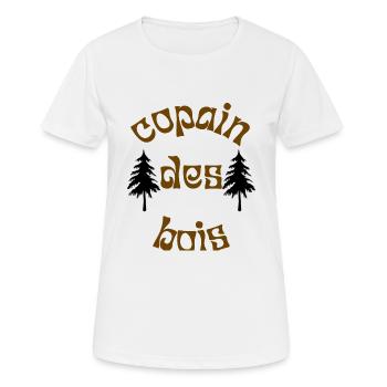t-shirt humoristique, cadeau homme, amitié, copain - T-shirt respirant Femme - blanc - Devant - AI Model Female 172 dark (172cm)