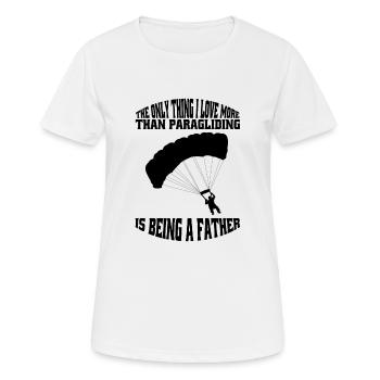 Paragliding Paragleiter Vater Fallschirmspringen - Frauen T-Shirt atmungsaktiv - Weiß - Vorne - AI Model Female 172 dark (172cm)