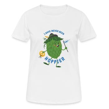 Bierzelt Biertrinker Hopfen Bier Bierbrauer Maß - Frauen T-Shirt atmungsaktiv - Weiß - Vorne - AI Model Female 172 dark (172cm)