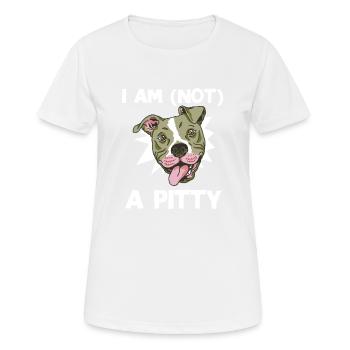 American Staffordshire Terrier Pitty Rassehund - Frauen T-Shirt atmungsaktiv - Weiß - Vorne - AI Model Female 172 dark (172cm)