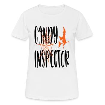 candy inspector - Women's Breathable T-Shirt - white - Front - AI Model Female 172 dark (172cm)
