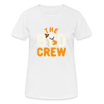 The Boo Crew Passendes Halloween-Pärchen Hexe - Frauen T-Shirt atmungsaktiv - Weiß - Vorne - AI Model Female 172 dark (172cm)