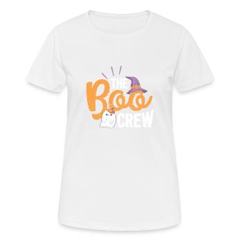 Passendes Halloween-Pärchen Hexe Gespenst The Boo - Frauen T-Shirt atmungsaktiv - Weiß - Vorne - AI Model Female 172 dark (172cm)