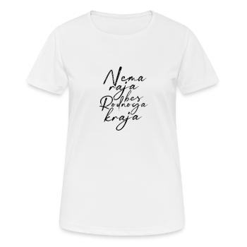 Balkan dicton Heimatliebe nema raja bez radnoga - T-shirt respirant Femme - blanc - Devant - AI Model Female 172 dark (172cm)