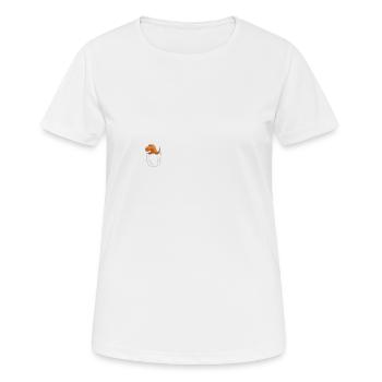 Dinosaures dans votre poche Raptor Velociraptor Dino - T-shirt respirant Femme - blanc - Devant - AI Model Female 172 dark (172cm)