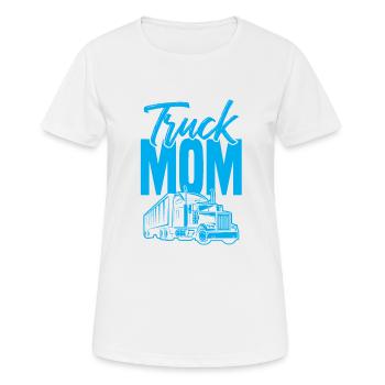 Truck mom mama - Women's Breathable T-Shirt - white - Front - AI Model Female 172 dark (172cm)