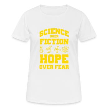science science espoir - T-shirt respirant Femme - blanc - Devant - AI Model Female 172 dark (172cm)