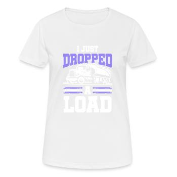 Truck laster - Frauen T-Shirt atmungsaktiv - Weiß - Vorne - AI Model Female 172 dark (172cm)