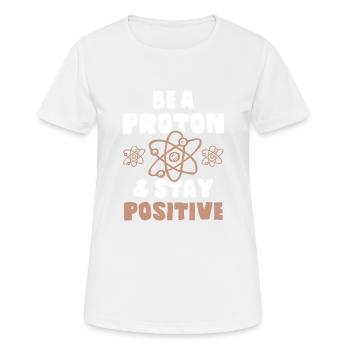 Science de l’atome - T-shirt respirant Femme - blanc - Devant - AI Model Female 172 dark (172cm)