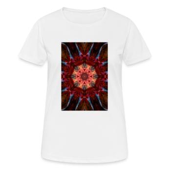 Red Kaleidoscope - T-shirt respirant Femme - blanc - Devant - AI Model Female 172 dark (172cm)