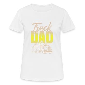 Truck dad papa - Women's Breathable T-Shirt - white - Front - AI Model Female 172 dark (172cm)