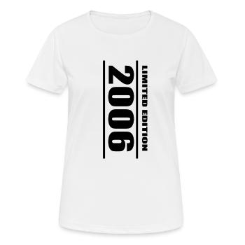 16ème Anniversaire Cadeau Anniversaire 2006 seize - T-shirt respirant Femme - blanc - Devant - AI Model Female 172 dark (172cm)