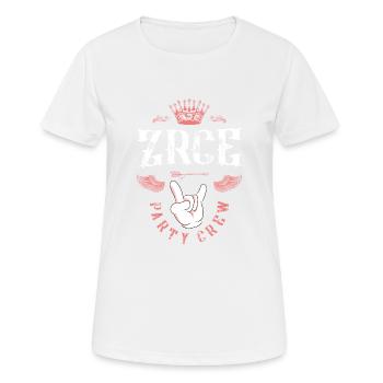 Zrce Party Crew - Women's Breathable T-Shirt - white - Front - AI Model Female 172 dark (172cm)