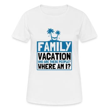 Road Trip Holiday Family Holiday Family Gift - Women's Breathable T-Shirt - white - Front - AI Model Female 172 dark (172cm)