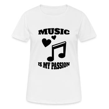 Musizieren Musik Music Spruch Musiker Musiklehrer - Frauen T-Shirt atmungsaktiv - Weiß - Vorne - AI Model Female 172 dark (172cm)