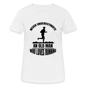 Jogging fit jogging entraînement course cardio - T-shirt respirant Femme - blanc - Devant - AI Model Female 172 dark (172cm)