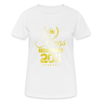 kings are born 2011 - Frauen T-Shirt atmungsaktiv - Weiß - Vorne - AI Model Female 172 dark (172cm)