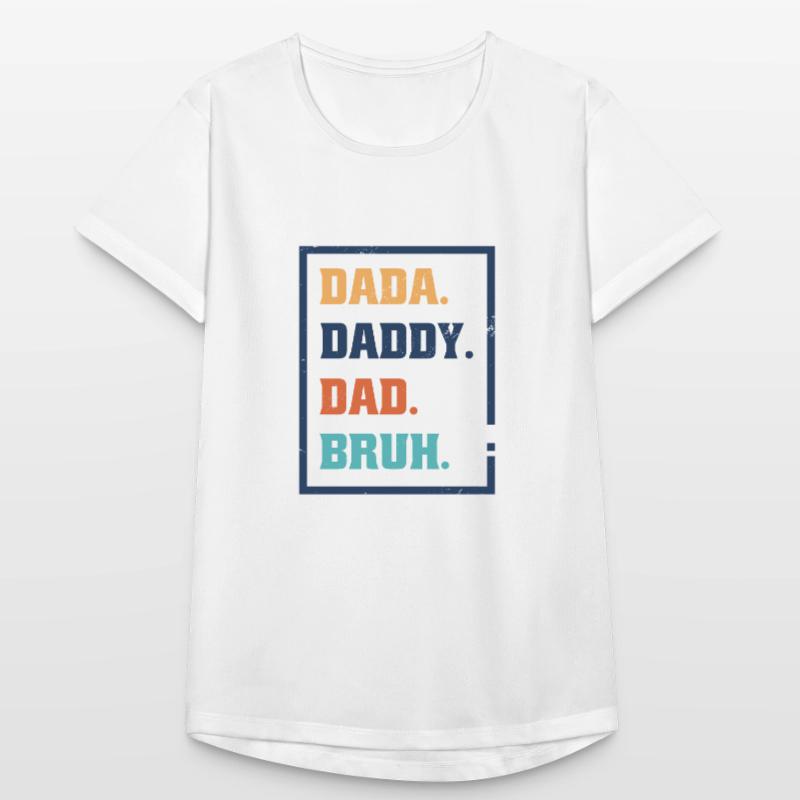 Evolution eines Vaters - Vater Papa Dad Papi Bruh Frauen T-Shirt atmungsaktiv