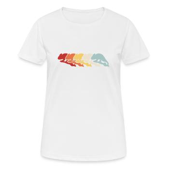 Lézard Reptile Animal de compagnie Vintage Caméléon - T-shirt respirant Femme - blanc - Devant - AI Model Female 172 dark (172cm)