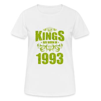 kings are born 1993 - Frauen T-Shirt atmungsaktiv - Weiß - Vorne - AI Model Female 172 dark (172cm)