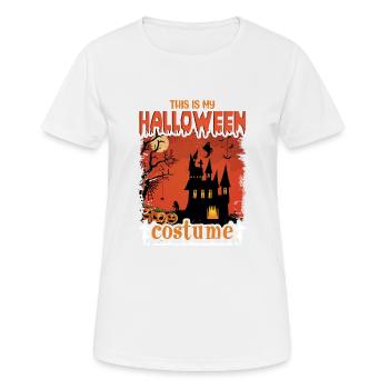 Happy Halloween Party Hexe Fledermaus Grusel Spuk - Frauen T-Shirt atmungsaktiv - Weiß - Vorne - AI Model Female 172 dark (172cm)