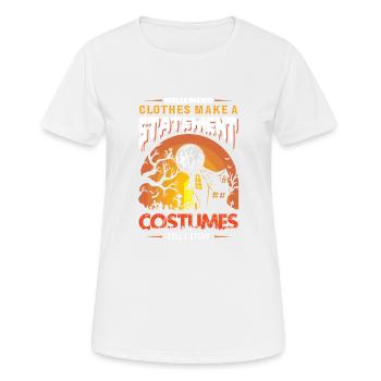 Happy Halloween Party Hexe Fledermaus Grusel Spuk - Frauen T-Shirt atmungsaktiv - Weiß - Vorne - AI Model Female 172 dark (172cm)
