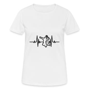 Fan de badminton Badminton Joueur de badminton Badminton Badminton Badminton - T-shirt respirant Femme - blanc - Devant - AI Model Female 172 dark (172cm)